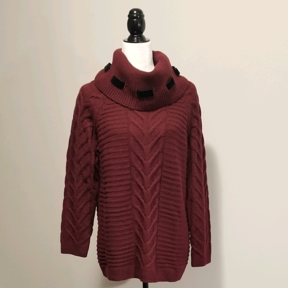 Karl Lagerfeld Paris Women's Cowl Neck Sweater Size M - Picture 9 of 9